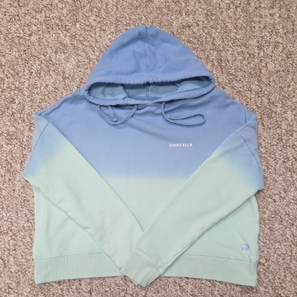 Ivory Ella Blue and Green Gradient Sweater
